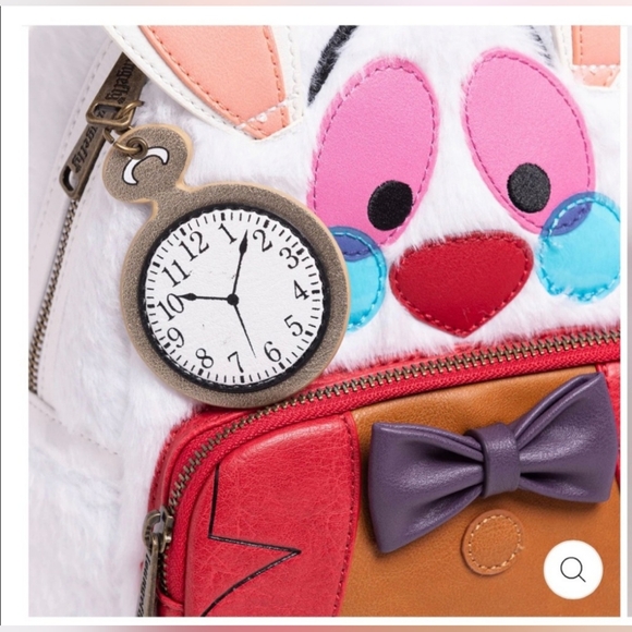 NWT Sealed Loungefly Alice In Wonderland Rabbit MiniBackpack - Picture 4 of 5